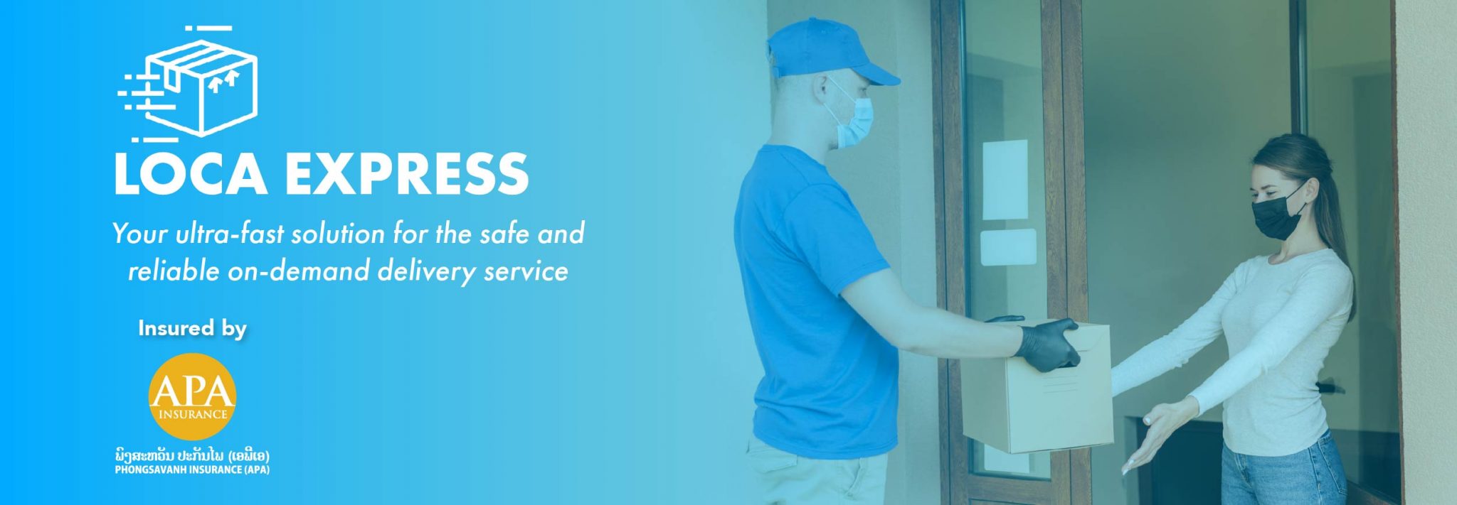LOCA EXPRESS Ultra-fast Door-to-door package delivery solution for personal or business