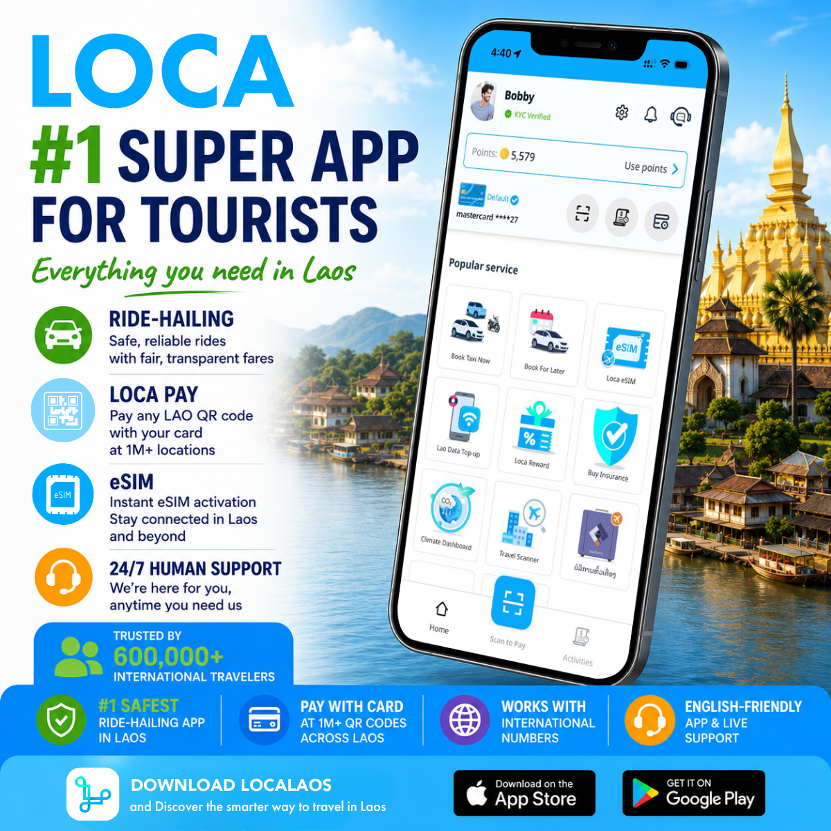 LOCA super app for Laos travel